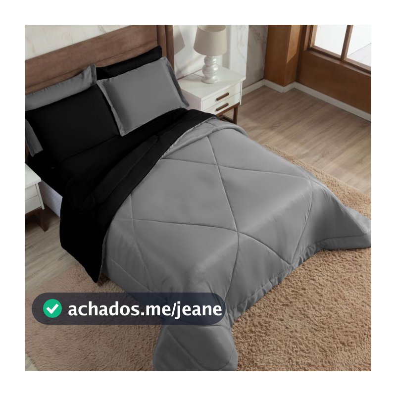 Edredom Cama Quarto Casal Queen Dupla Face Quentinho