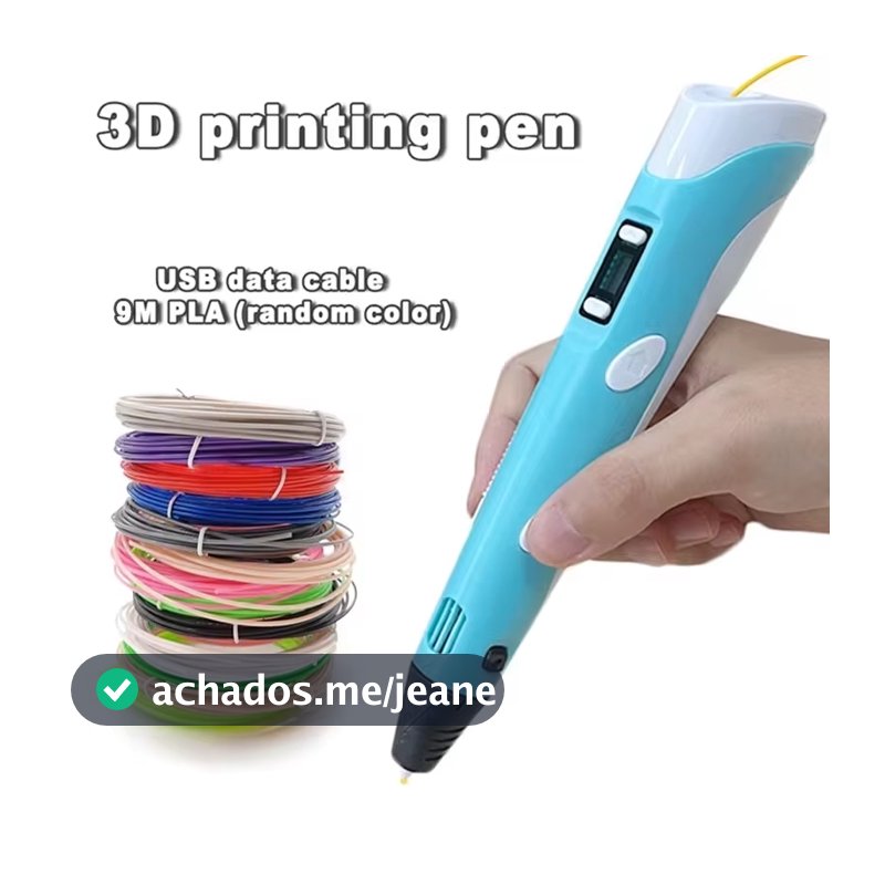 Impressora de caneta 3D, adequada para todos, incluindo suprimentos de bricolage, suprimentos de plástico seguros