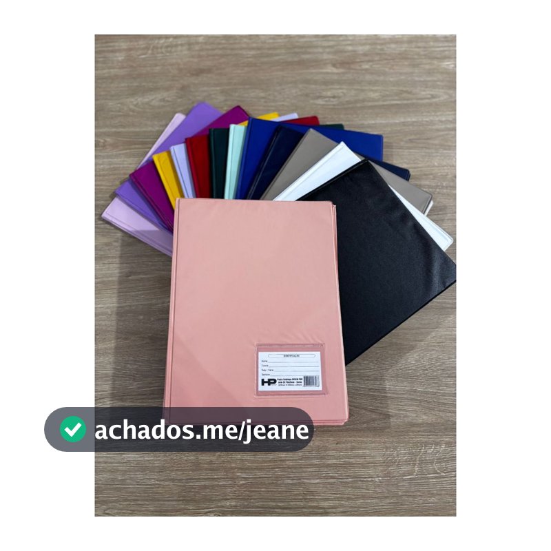 Pasta Catálogo HP Plásticos A4 com 30 plásticos - Diversas Cores