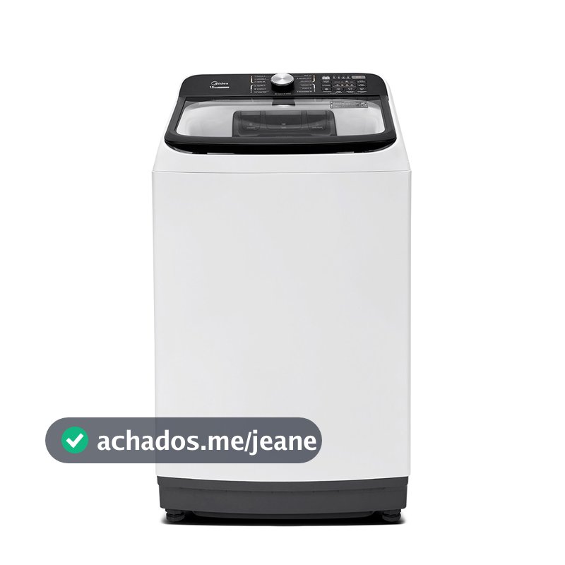 Máquina de Lavar Midea 15Kg MA512W150A/WK04 Wave Agitator Sistema Anti-impacto Branco 110V