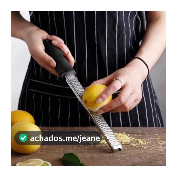 Ralador Zester Culinário Raspas Limão Laranja Profissional Inox Extra Fino
