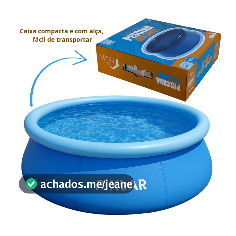Piscina Borda Inflável Capacidade 1000 Litros Pixlar