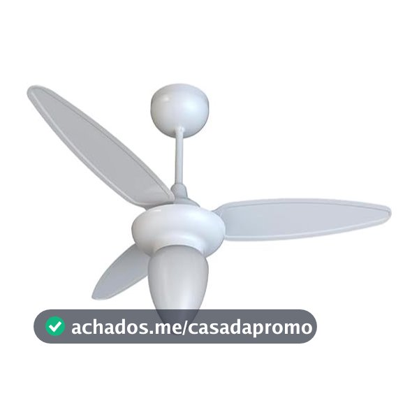 Ventisol Ventilador de teto wind br 3p inj branco c/r inverter bivolt