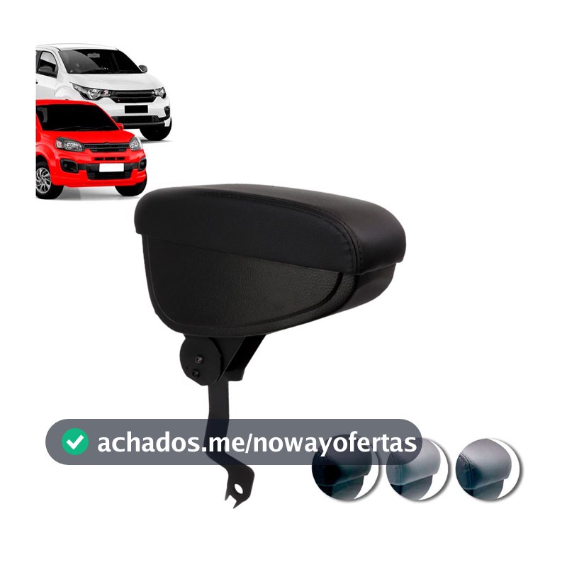 Apoio de Braço Encosto Uno 2011 Até 2020 E Mobi 2017 Até 2023 Couro