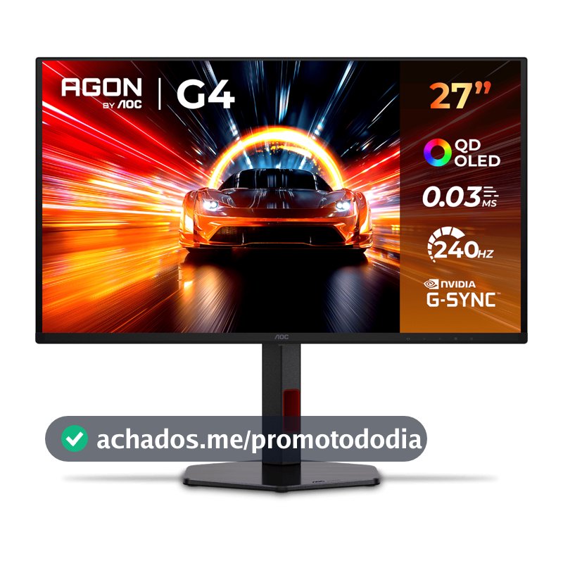 Monitor Gamer AOC AGON 27" OLED QHD 240Hz, 0.03ms - Q27G4ZDR