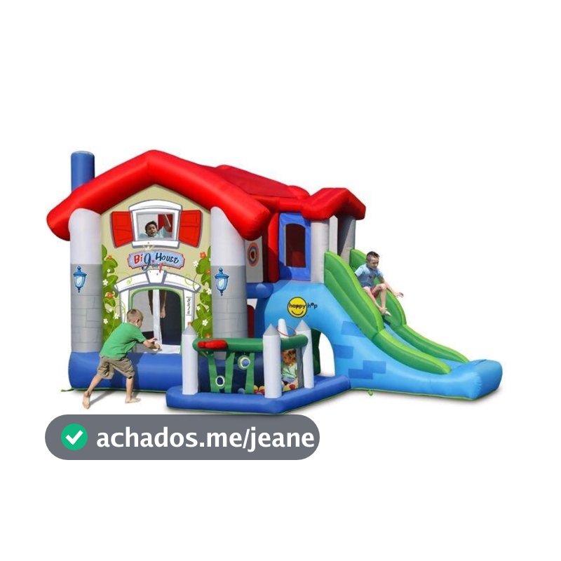 The Big House Kid Play Inflável 9 atividades Multipark Inflável 4,55 x 3,30 x 2,65m Com Motor