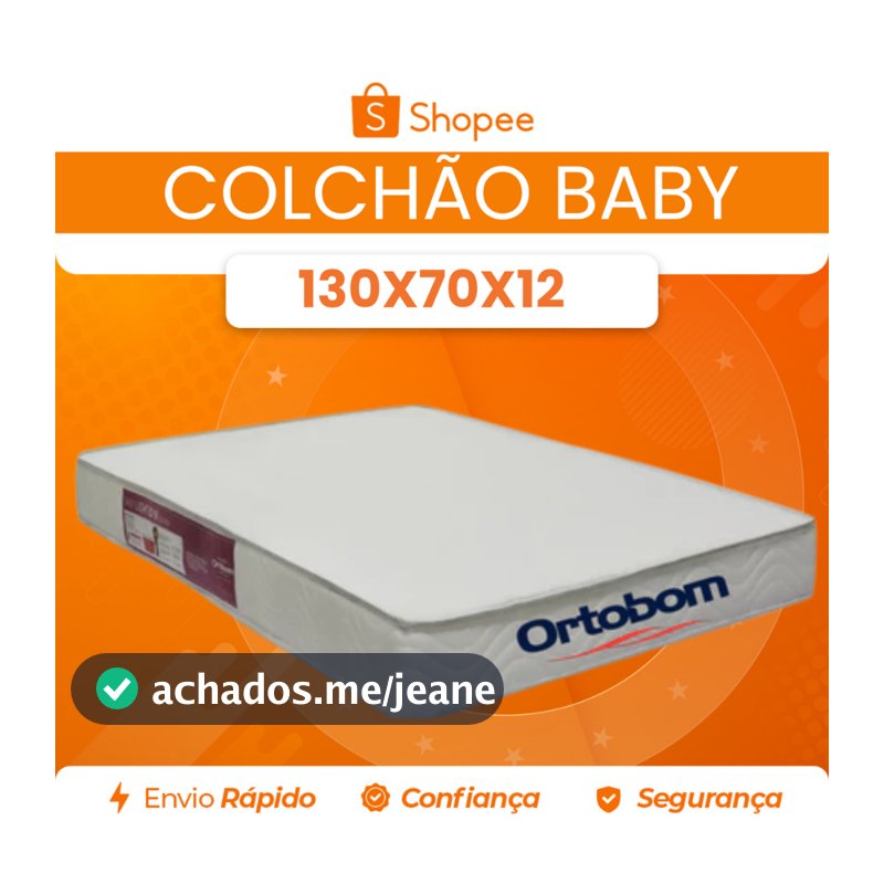 Colchão Berço Baby Antialérgico D18 Impermeável Ortobom - Envio Full