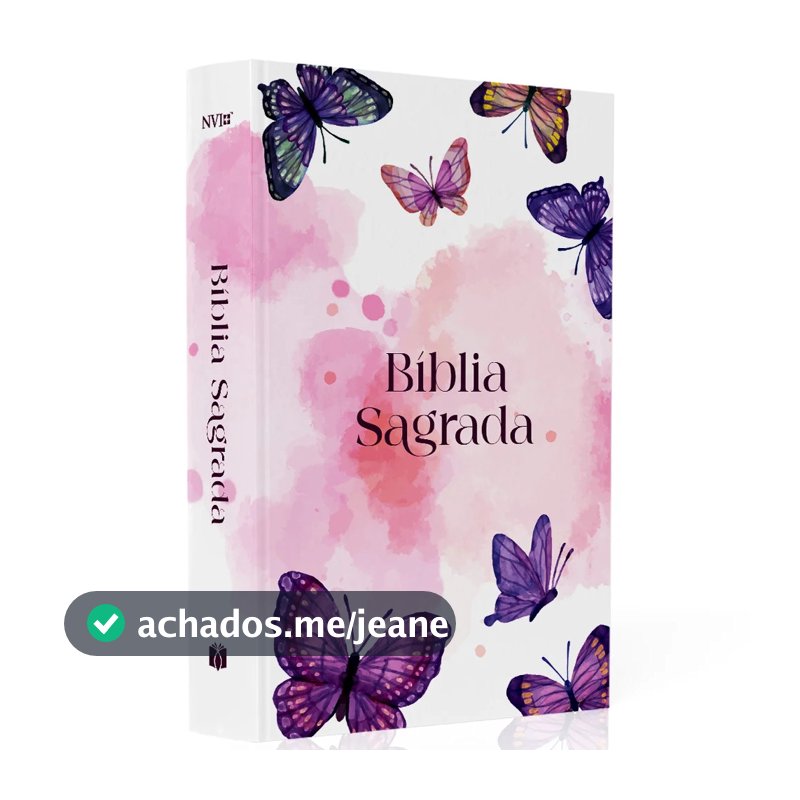 Bíblia Sagrada | NVI | Borboleta Aquarela - Editora Plenitude Distribuidora