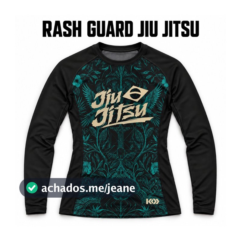 Camiseta Rash Guard Jiu Jitsu Nogi BJJ Compressão Segunda Pele UV60+ Grappling Lycra MMA