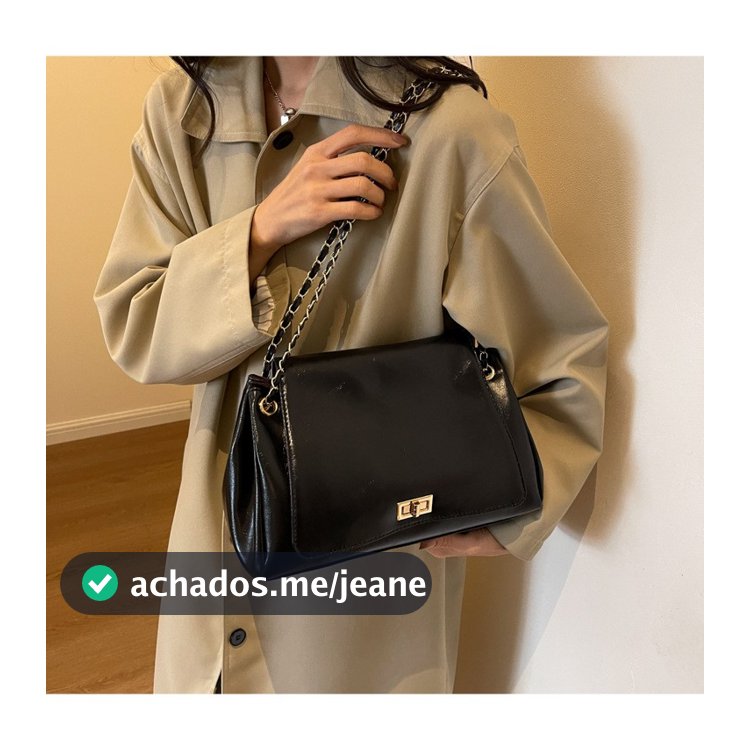Bolsa Tote Feminina, Bolsa de Ombro com Alça de Corrente,  bolsa meido，