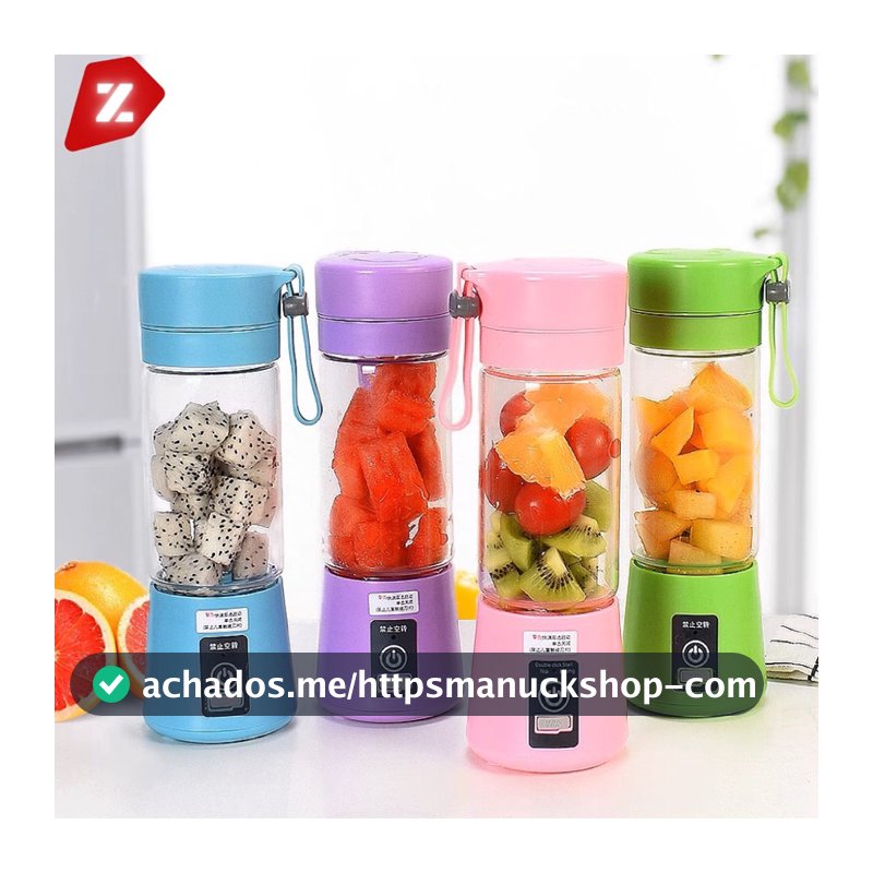 Mini Liquidificador Portátil Shake 6 Laminas + Cabo USB