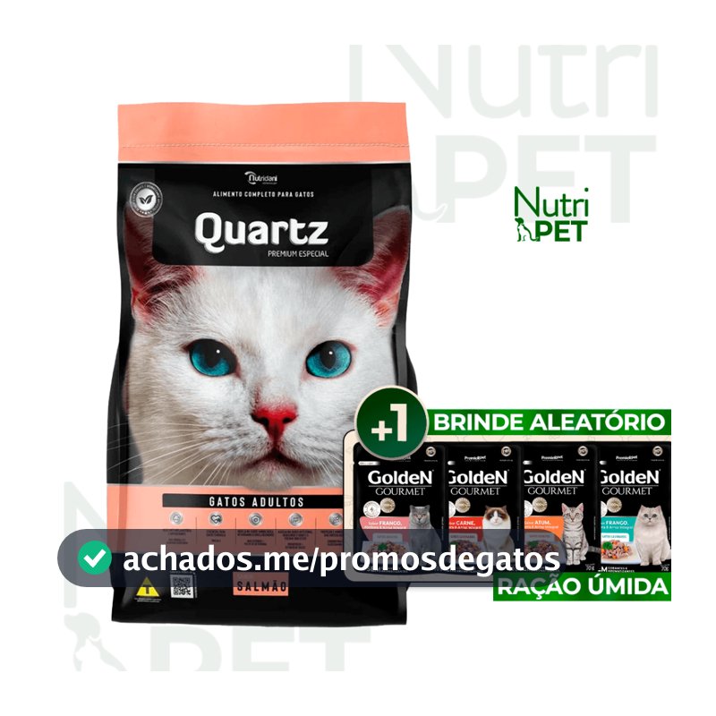 Ração Quartz Gatos Salmão 10,1kg