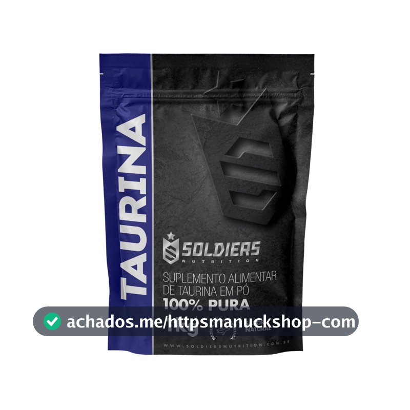L-Taurina Suplemento Nutricional 100% Pura Importada - Soldiers Nutrition Aminoácido Recuperação Muscular