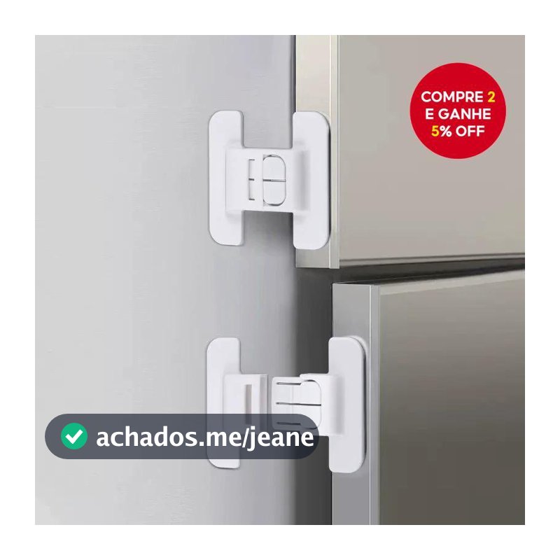 Fechaduras De Segurança À Prova De Crianças Para Geladeira E Armário 2 Unidades Com Travas Anti-Abertura Natal Do Bebê