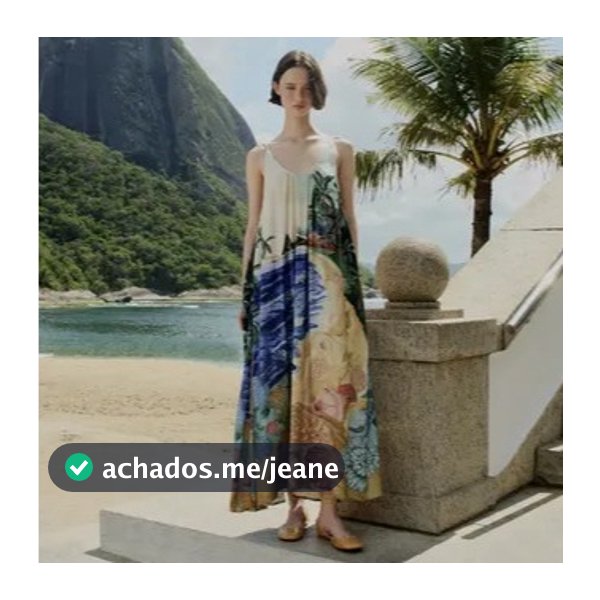 VESTIDO LONGO BORDA PRAIA FARM