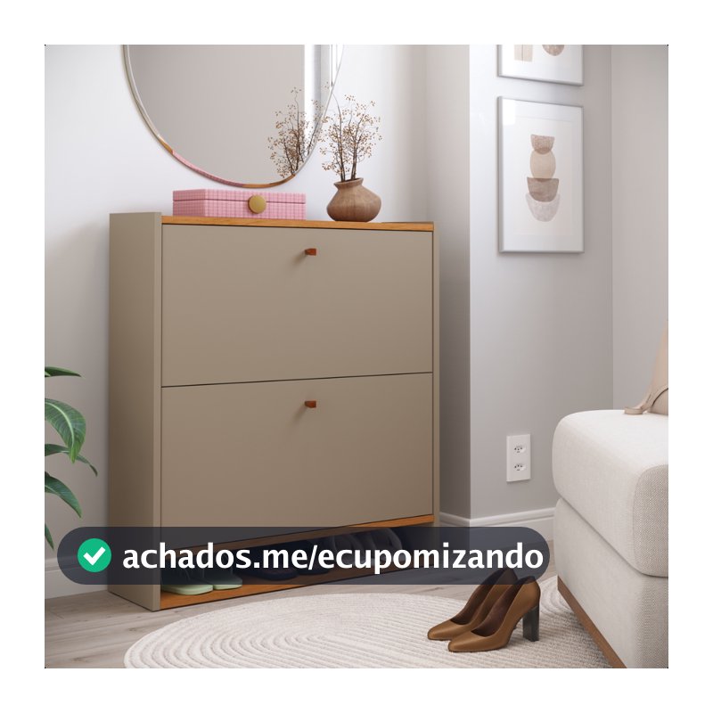 Sapateira Slim Organizador de Sapatos 2 Portas