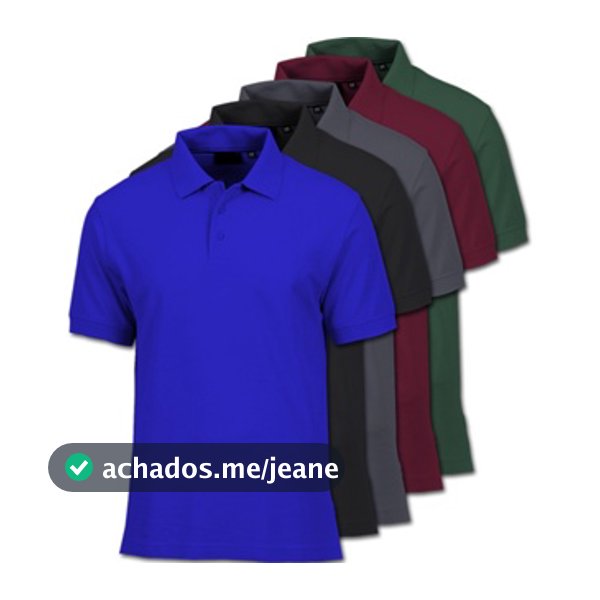 Kit 5 Camisa Masculina Gola Polo Piquet Camiseta Premium