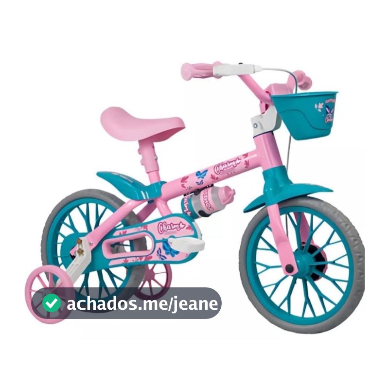 Bicicleta Infantil Nathor Aro 12 de 2 a 5 Anos com Rodinhas de Equilíbrio
