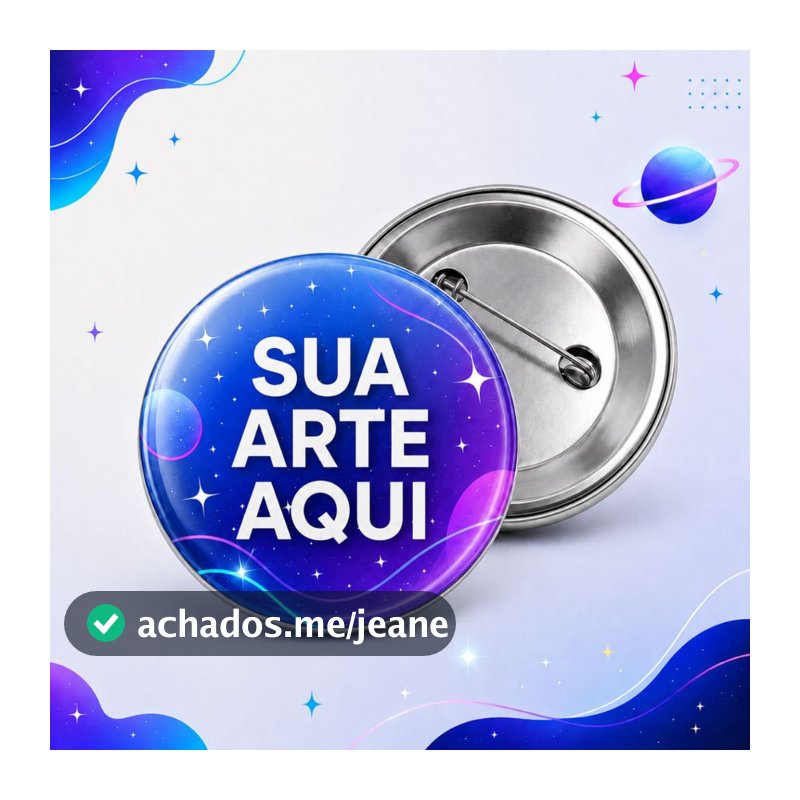 Kit 30 Bottons Personalizados 2,5cm 3,2cm 4,5cm 5,8cm