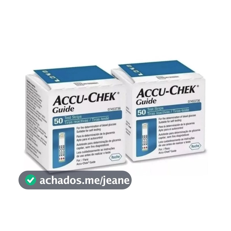 Kit 2x50 Accu-chek Guide (100 Tiras Reagentes) Promoção