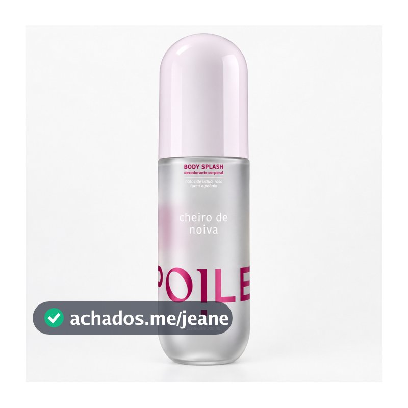 Body Splash Feminino Spoiler Cheiro de Noiva 200ml Fragrância Corporal Elegante para Uso Diário