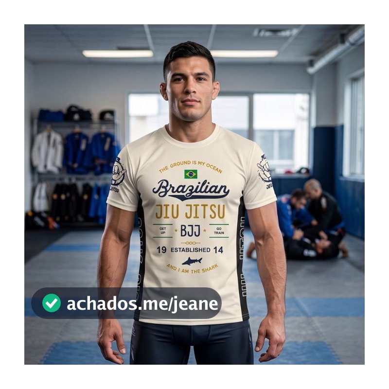 Camiseta Masculina Jiu Jitsu BJJ Dry Fit MMA Treino Academia