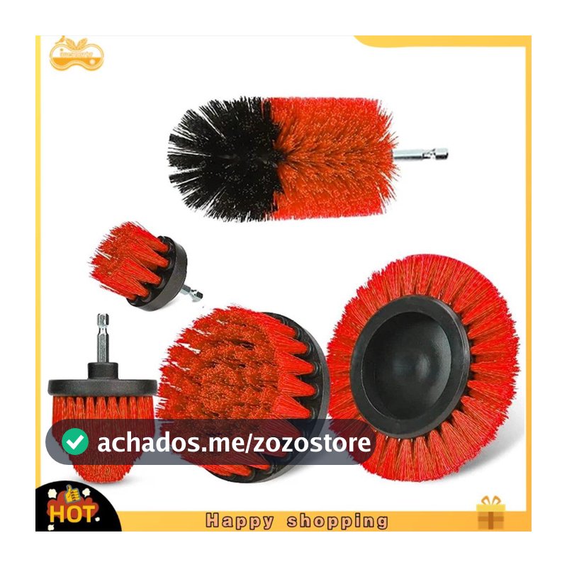 Conjunto De Escova Para Lavagem De Carro , De Disco , Broca Elétrica , Kit De Ferramentas De Limpeza Piso , Cozinha , Ba