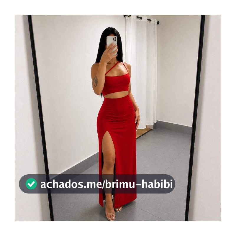 Conjunto Vênus Longo Alça Traspassável Saia Com Fenda Moda Gringa 2024 Suplex Premium Tendência (JOB)