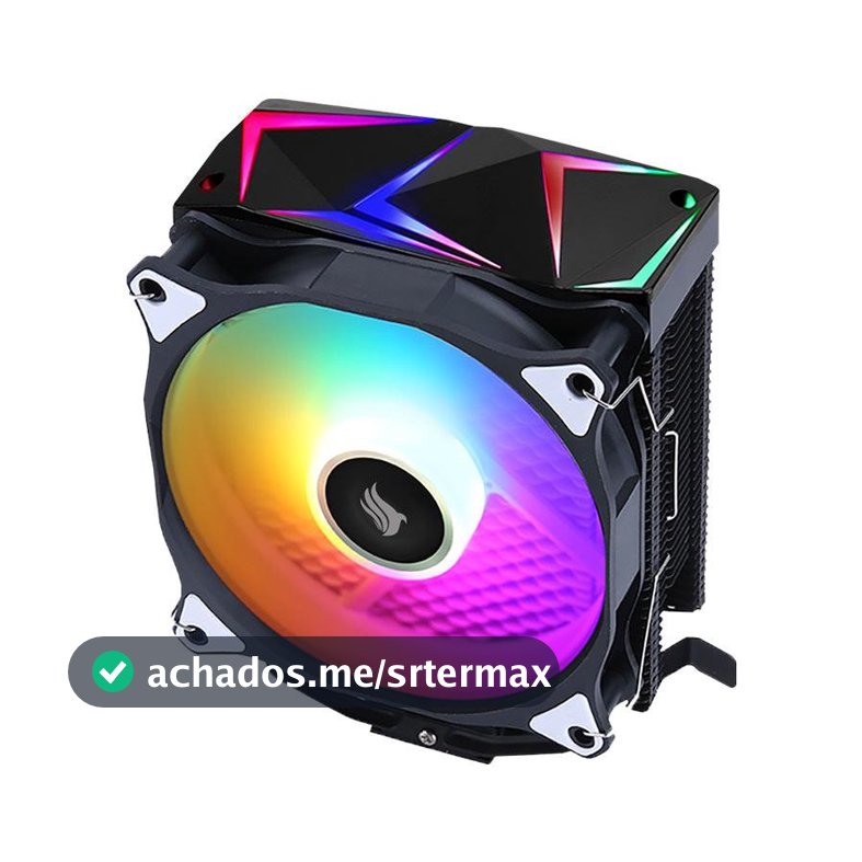 Cooler Para Processador Pichau Falcon, ARGB, 120mm, Preto, PG-FLCARGB-BK01