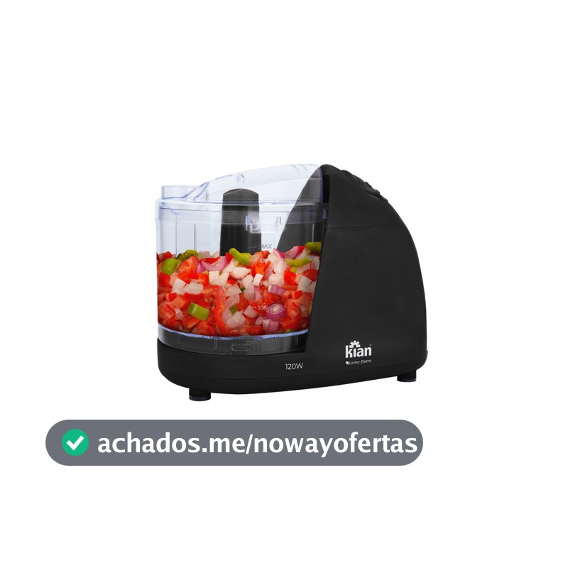 Mini Processador De Alimentos Elétrico Turbo Triturador Alho Cebola Legumes Compacto Prático - Kian