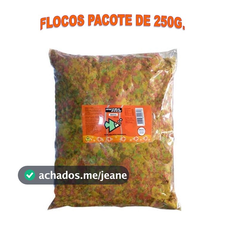 RAÇÃO PEIXES FLOCOS 250GR NUTRAFISH PACOTE