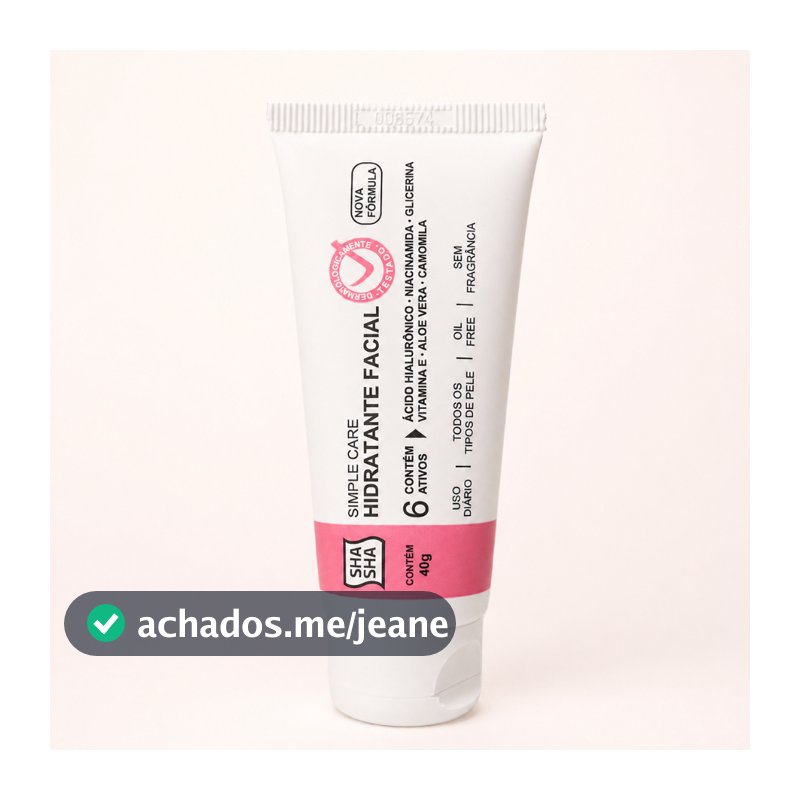 Hidratante Facial SHA SHA 40g | Hidratação Diária | Oil Free | Todos os Tipos de Pele