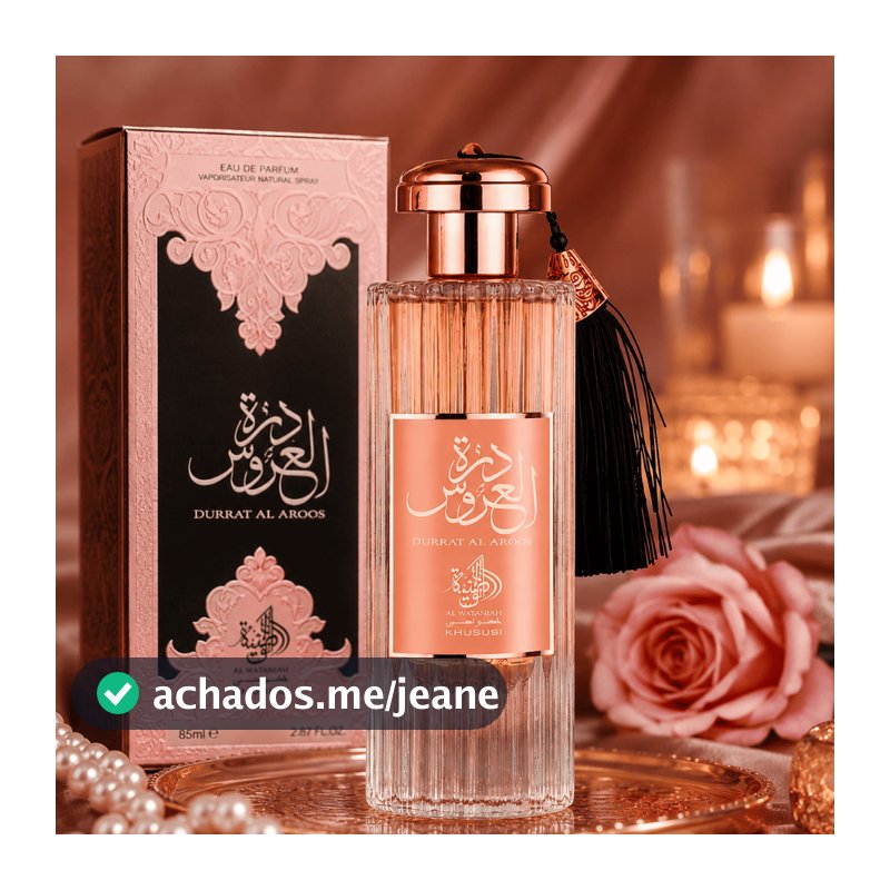 Perfume Feminino Arabe Al Wataniah Durrat Al Aroos EDP 85ml - Elegância Oriental e Sofisticação