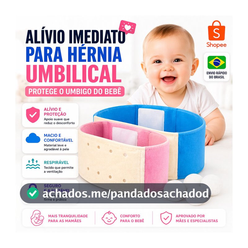 Cinta Hérnia Umbilical Bebê Recém Nascido Ajustável Faixa Umbilical Menino Menina Anti Hérnia