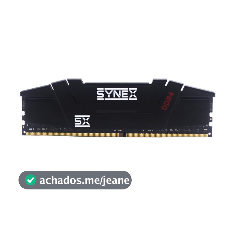 Memória DDR4 Synex, 16GB, 3200MHz, Preto
