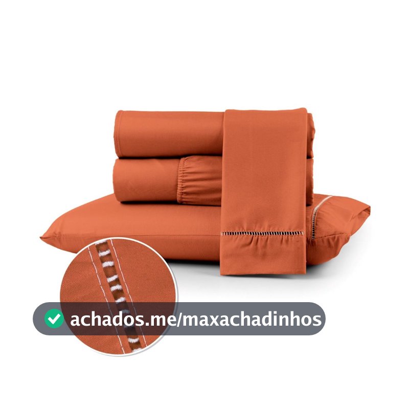 Jogo de Lençol 400 fios Toque Suave e Acetinado Berço Solteiro Casal Queen King 02 e 03 Peças