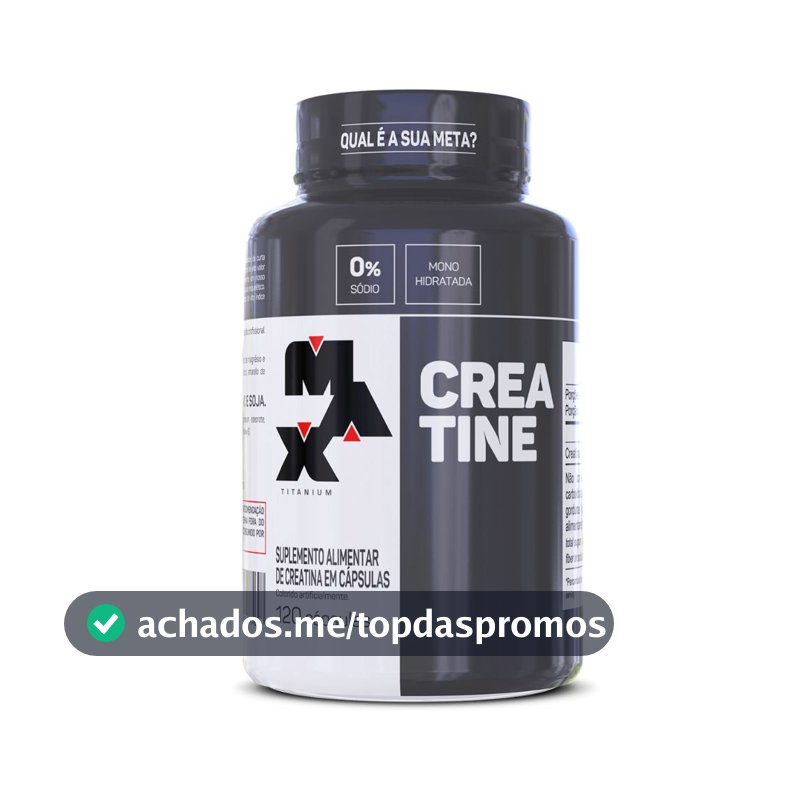 Creatina Pote 120 Cáspsulas Max Titanium
