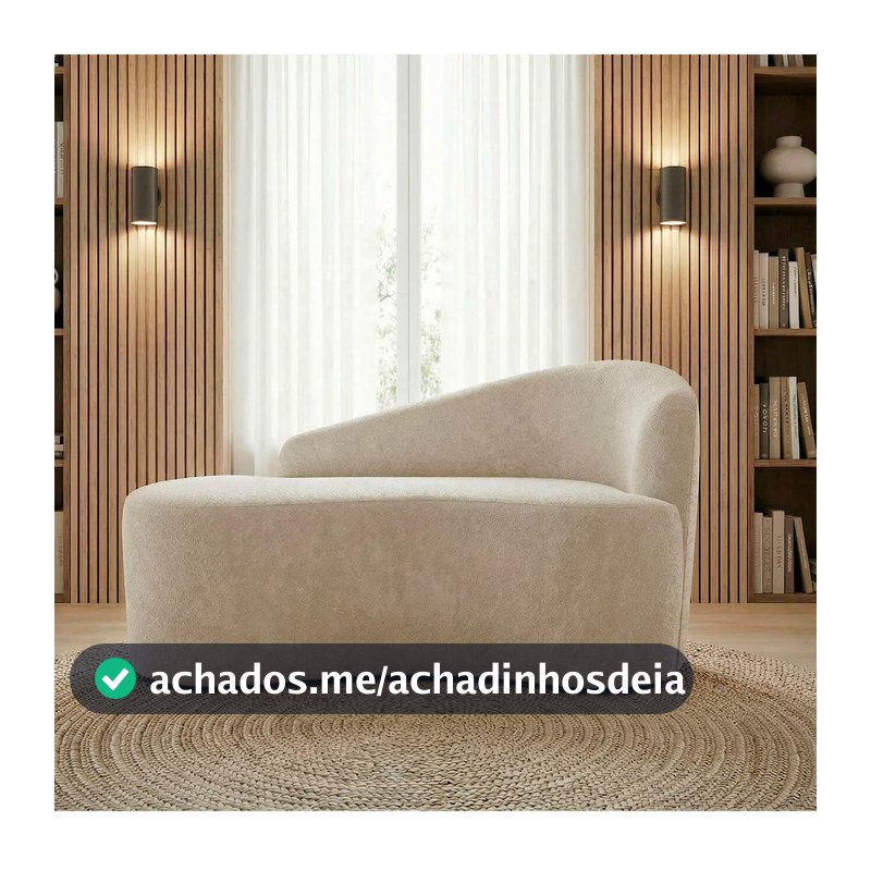 Mini Sofá Orgânico 2 Lugares Soft Curve em Suede Compacto para um Ambiente com Personalidade
