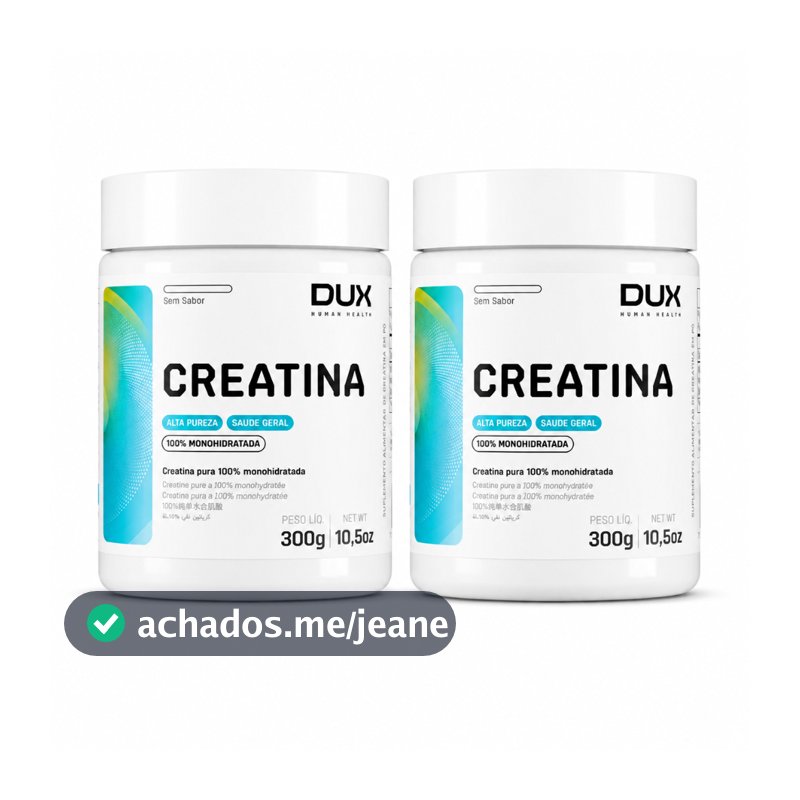 Kit 2 Dux Creatina Monohidratada 300g - Força e Potência Muscular