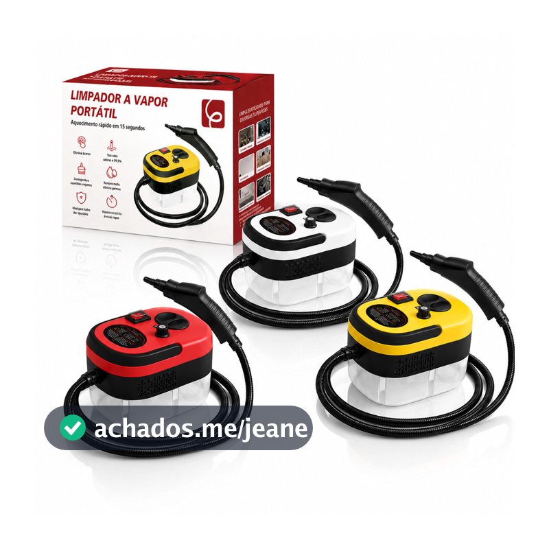 Limpador a Vapor Pressurizado Alta Temperatura 1,2L Profissional 6 Níveis EPS-2809