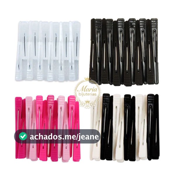 Kit piranha presilha de cabelo bico de Pato Prendedor para cabelo Salão de Beleza