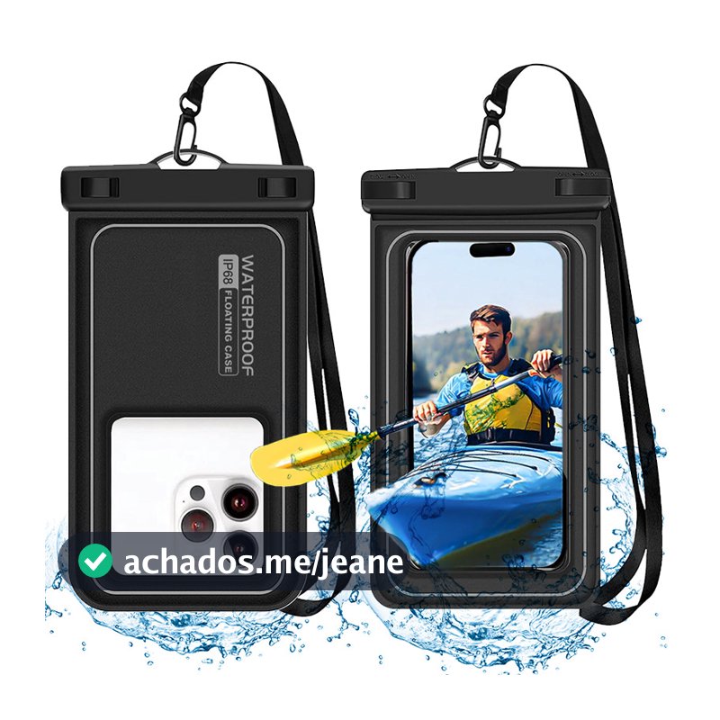 Bolsa Aquática A Prova D'água Flutuante Impermeável Para Celular iPhone Samsung Praia Piscina Pesca