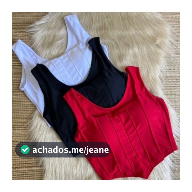 Cropped Corselet Regata Alça Grossa Blogueira Tecido Suplex