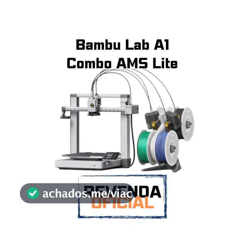 Impressora 3D Bambu Lab A1 combo/ou A1 sem ams c nota fiscal e garantia