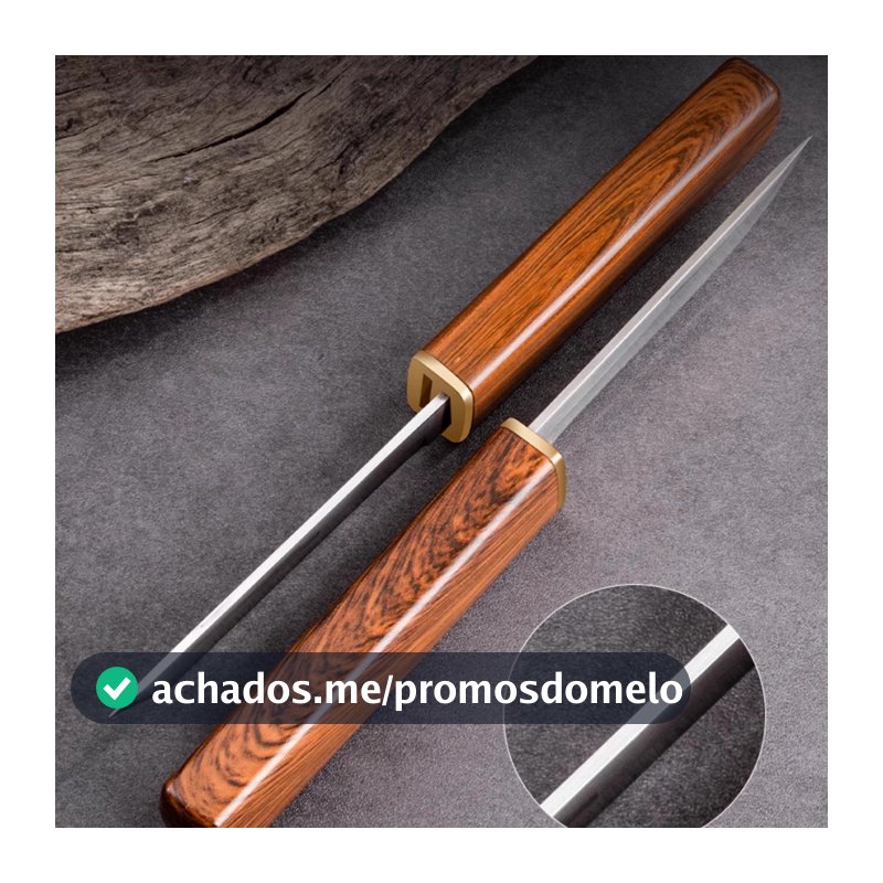 Kit 2PCS Faca de Frutas Faca Cutelo Churrasco Carne de Cozinha Faca para Cortar Churrasco Com Bainha