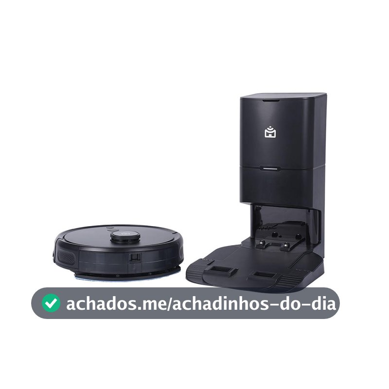 Smart Robô Aspirador Wi-Fi Autolimpante PRA2000 Mapeamento a Laser, Aspira, Varre e Passa Pano