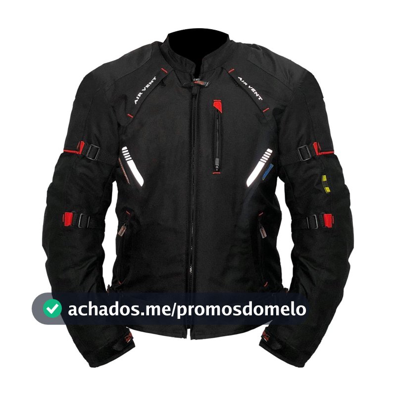 Jaqueta Motociclista GP TECH Turin Impermeável Com Proteções