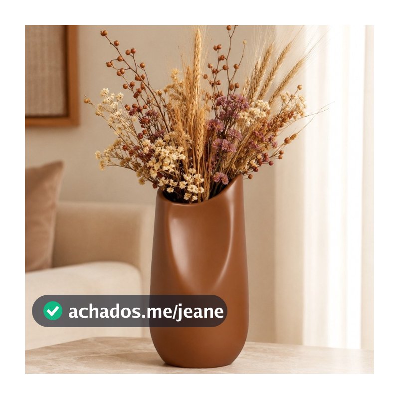 Vaso Firenze  2A Ceramica Premium Moderno Decor Orgânico Fosco Acetinado Sala Decoraçao Minimalista