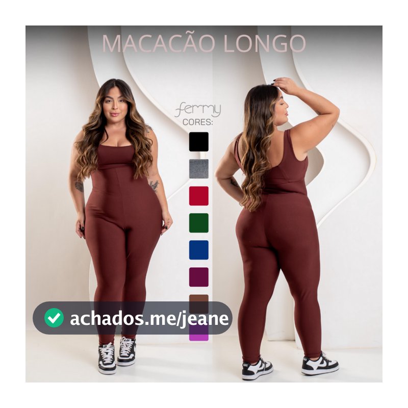 PLUS SIZE Macacões Longos Zero Transparência Fitness Premium Legg Feminino Academia Treino Bojo Removível Conjunto