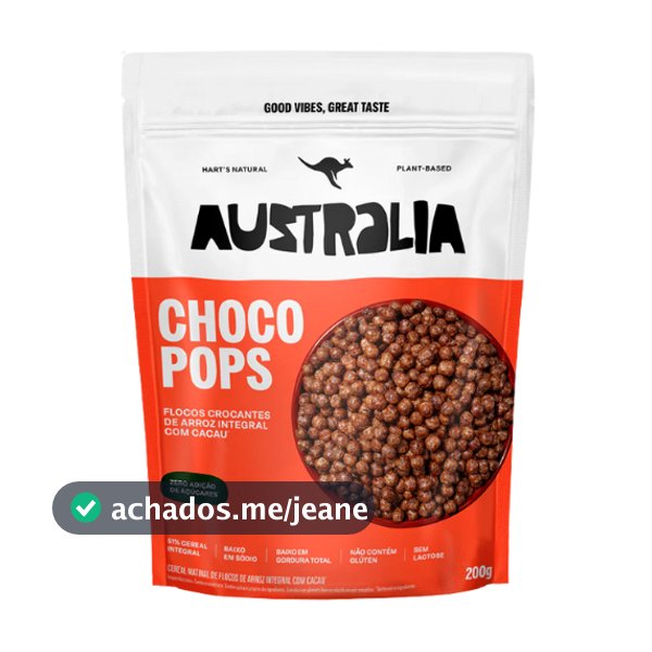 Cereal De Chocolate Chocopops Australia Hart's Natural 200g